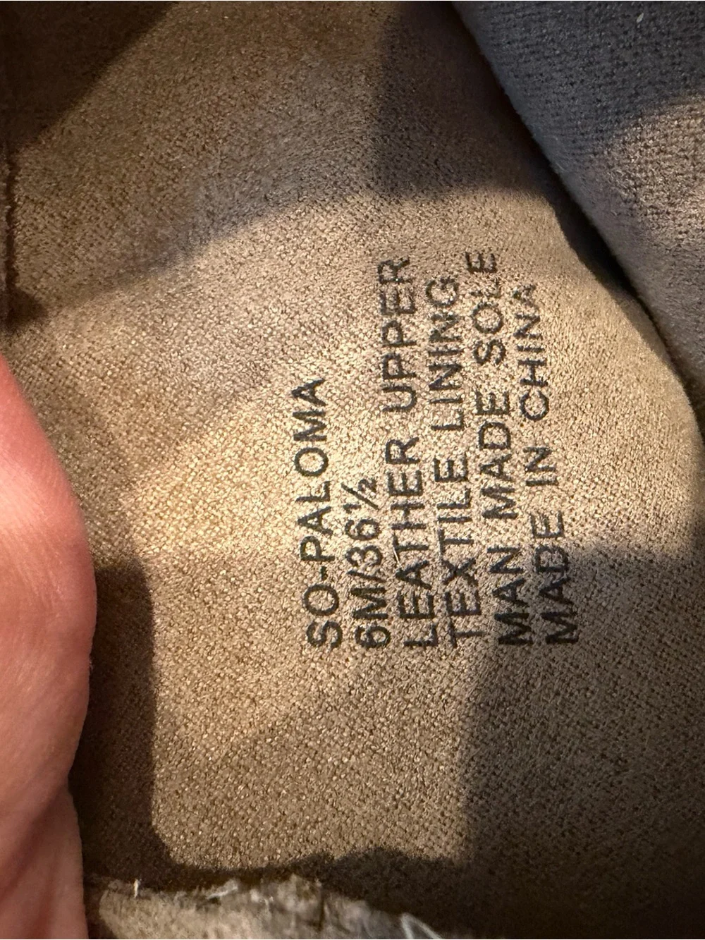 Sole Society taupe suede